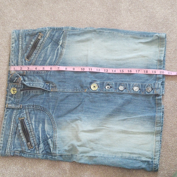 Knee length jean skirt - Picture 4 of 6